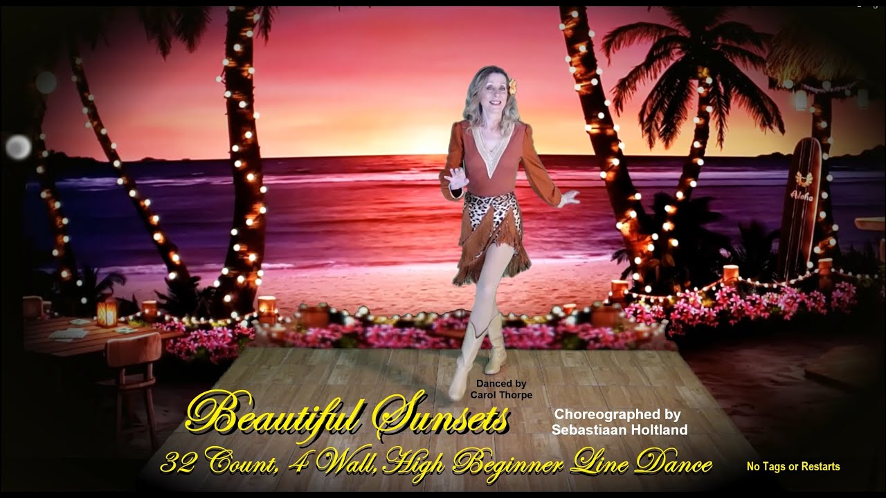 Beautiful Sunset High Beginner Line Dance