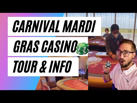 Carnival Mardi Gras Casino Tour! First-Ever Look Inside.