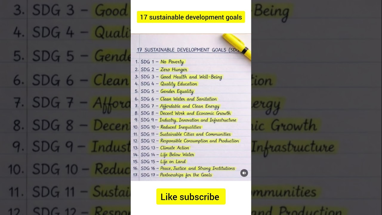 17 sustainable development goals 