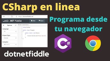 Dotnetfiddle para programar con .Net en linea