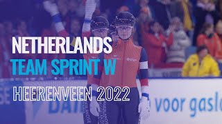 NETHERLANDS | Winner | Team Sprint W | Heerenveen | #SpeedSkating