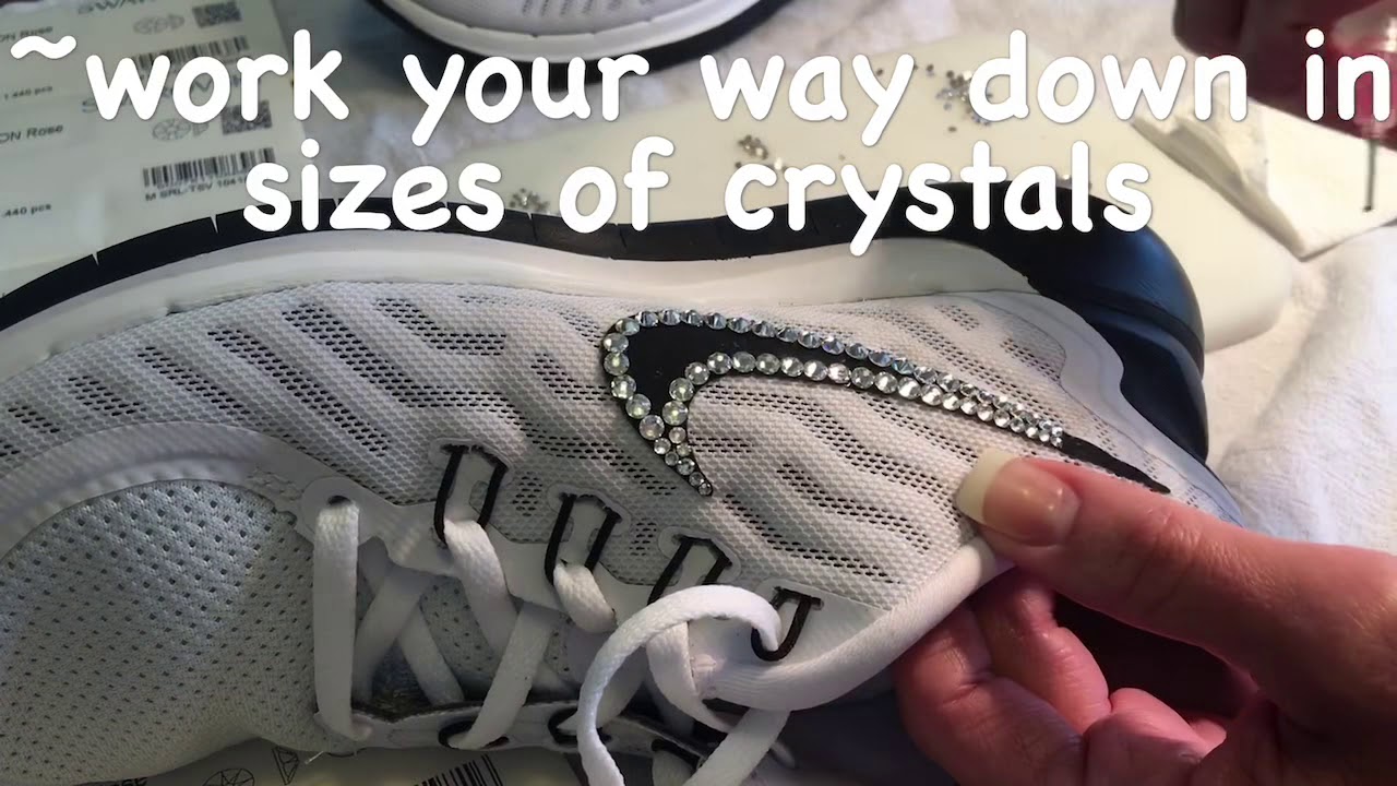 How to add Swarovski Crystals to Nike’s step by step