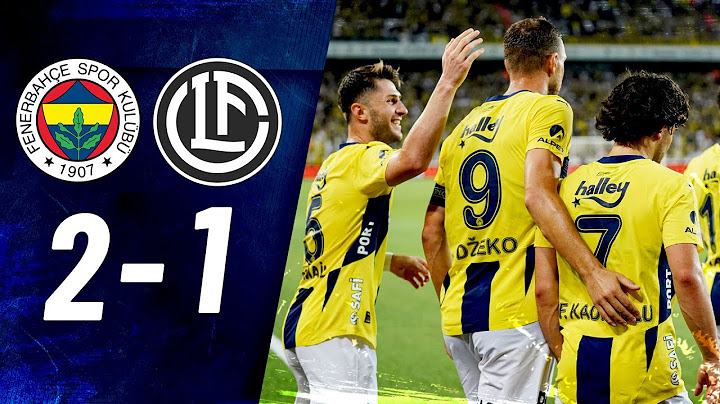 Fenerbahçe 2-1 Lugano MAÇ ÖZETİ | UEFA Şampiyonlar Ligi - 2.Eleme Turu
