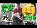 I tried to make 1000 in 1 month selling sneakers