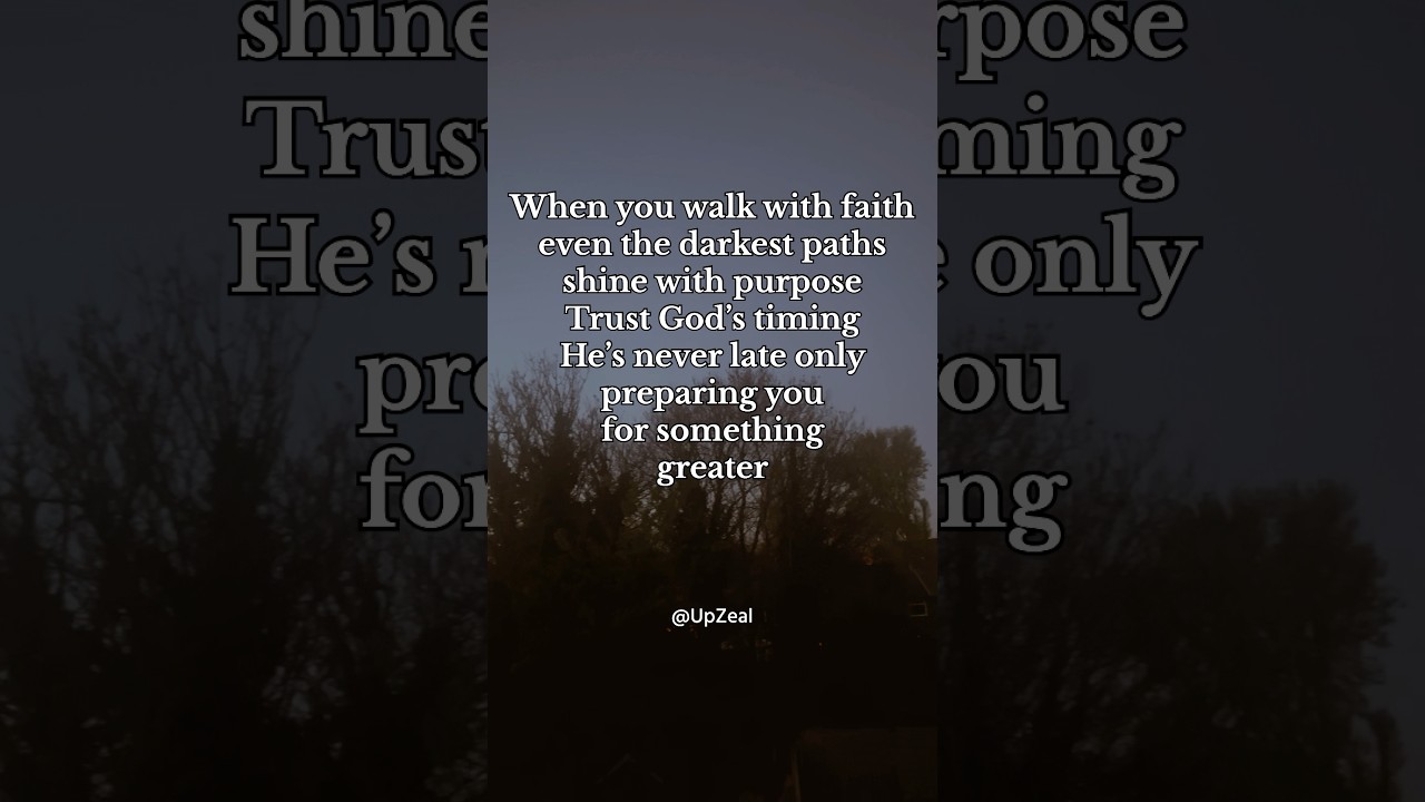 Faith makes every step shine✨