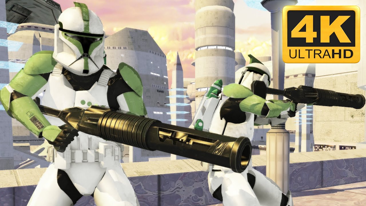 ENHANCED BESPIN CLOUD CITY: Clone Troopers vs Battle Droids - Star Wars Battlefront (2004) + EGM Mod