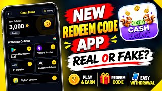 Cash Hunt App Se Redeem Code Kaise Le | Best Redeem Code App 2026 | Google Play Redeem Code App screenshot 5