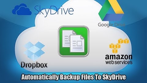 Automatically Backup Files To SkyDrive, Google Drive, DropBox, With Duplicati