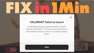 Valorant Failed To Launch Something Unusual Happened Fix! | Doovi