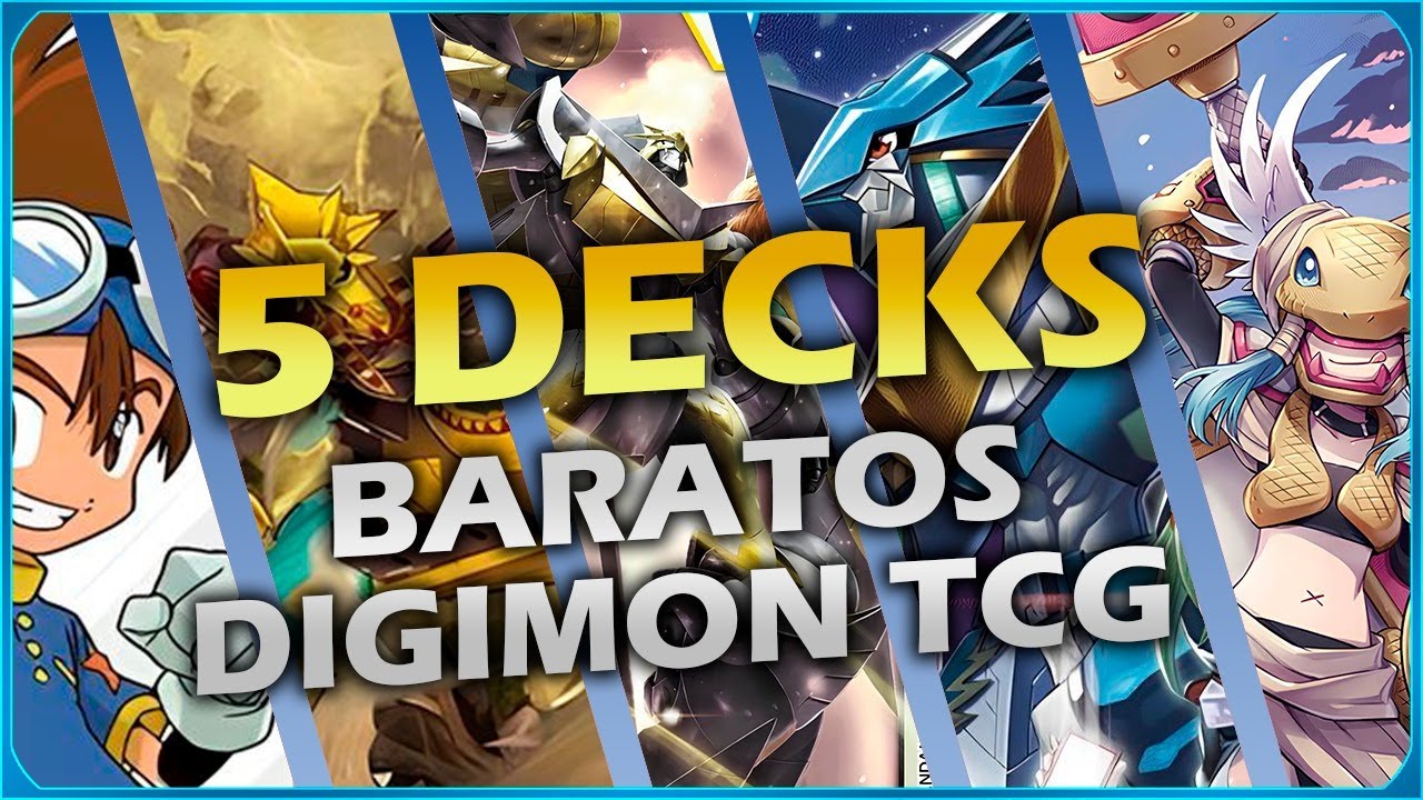 5 DECKS BARATOS PARA COMPETIR NO DIGIMON CARD GAME