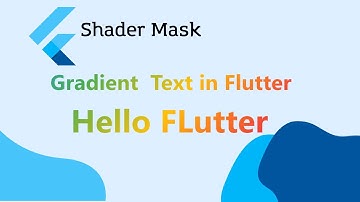 Shader mask in flutter || How to add Gradient in  text  in #flutterdesigns r