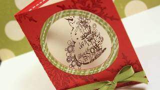 Day 4 - Holiday Card Series - Snowman Window Card