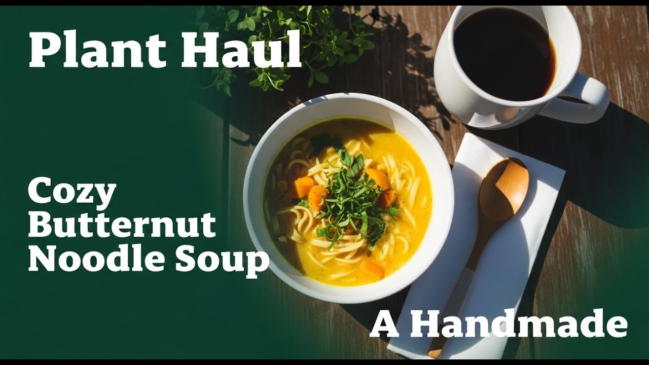 Plant Haul, Cozy Butternut Noodle Soup & a Handmade Birthday Flower Centerpiece