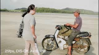 Testing Canon R5 video settings on the beaches of Penyabong, Malaysia.