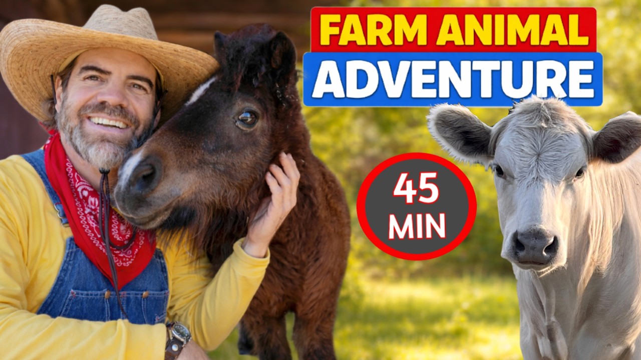 Meet Every Farm Animal & Learn Their Names with Farmer Jason 🐮 (Fun Educational Video For Kids)