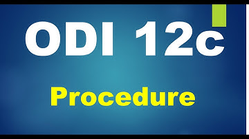 ODI 12C Tutorial - How to Implement Procedure in ODI 12C Mapping