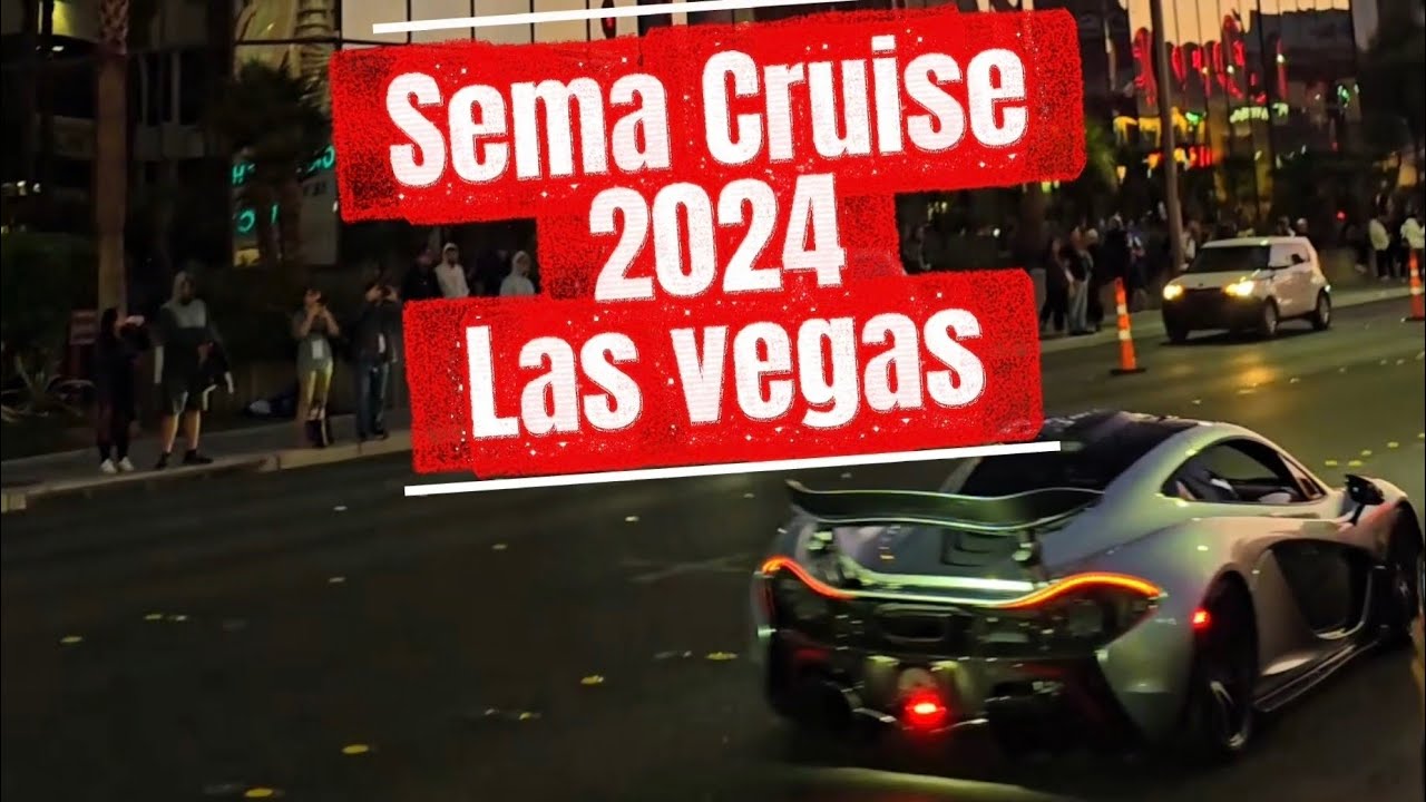 Sema Cruise Las vegas 🔥🤩 Shutting down the Strip 👀 Supercars, showcars , lifted trucks & More 🔥🤩
