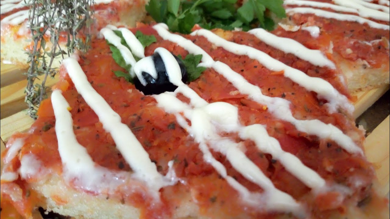 پيتزا🍕كاري+مايوناز pizza 🍕 algérienne ou carré +mayonnaise YouTube