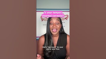 How do I know if my tampon is inserted correctly? Here are 4 easy ways to check. #tampons #periods