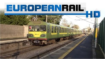 Iarnród Éireann Irish Rail DART 8100 EMU 8113 + 8126 arrives & departs Howth Junction & Donaghmede