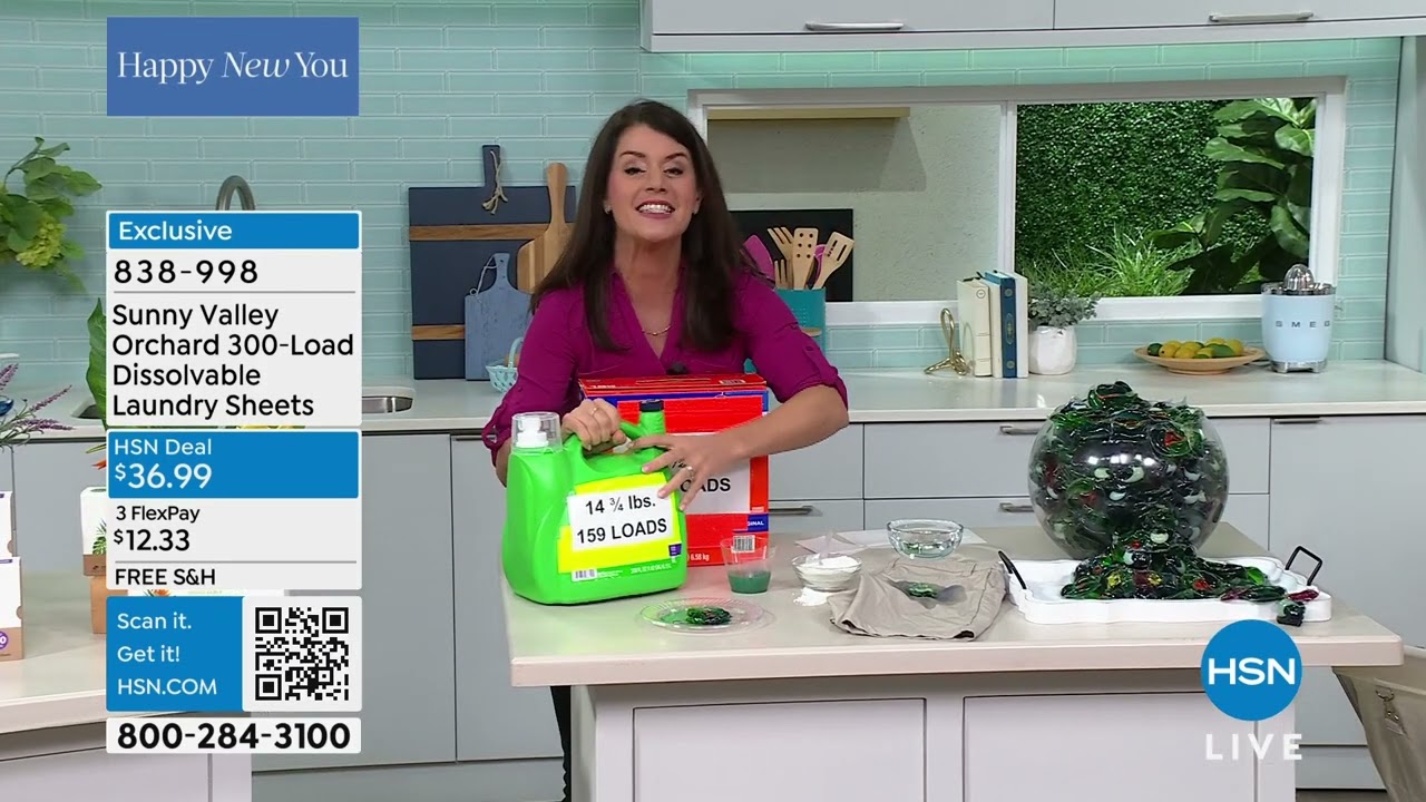 Sunny Valley Orchard 300Load Dissolvable Laundry Sheets - YouTube