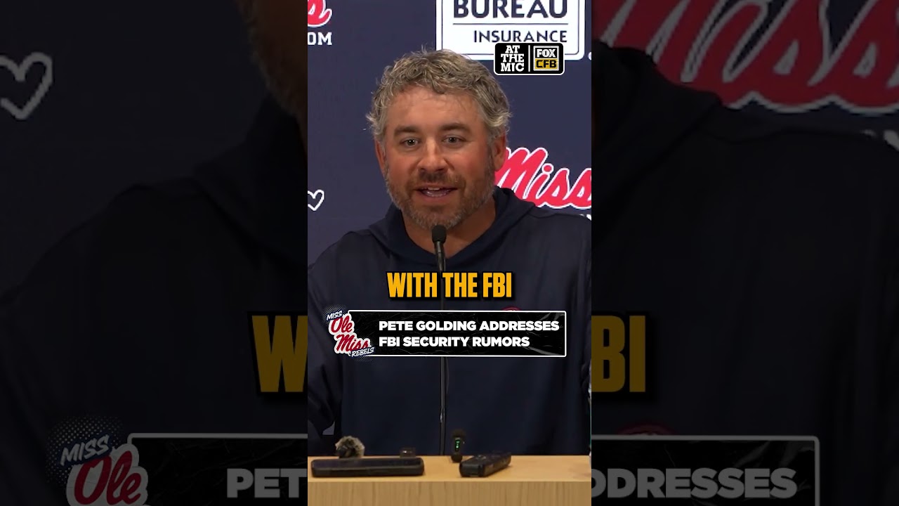 Pete Golding responds to reports of an FBI sweep at Ole Miss following Lane Kiffin’s exit #CFB