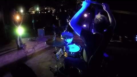 Having some fun to end the gig (drum cam)