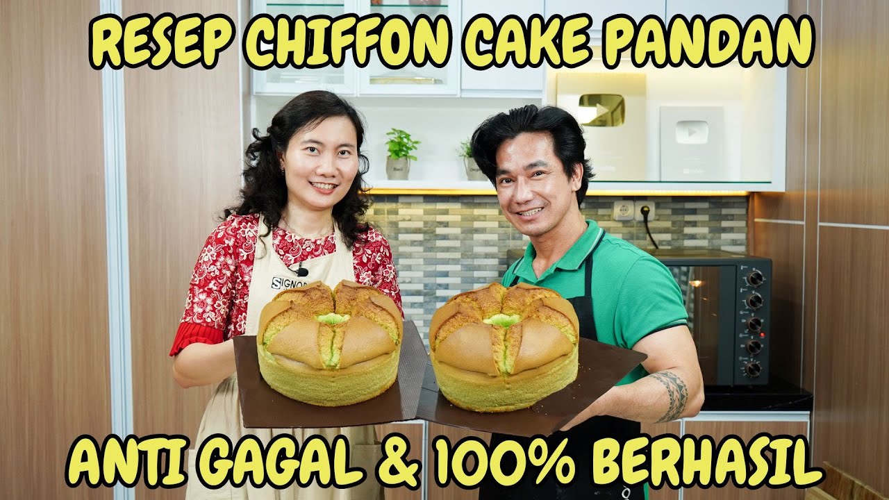 RESEP CHIFFON CAKE PANDAN ANTI GAGAL 100% BERHASIL COCOK UNTUK KUE LEBARAN