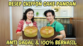 RESEP CHIFFON CAKE PANDAN ANTI GAGAL 100% BERHASIL COCOK UNTUK KUE LEBARAN