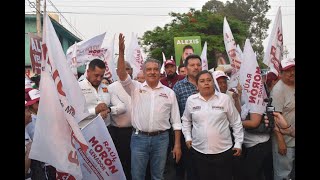 Candidatos de la 4T llaman al voto masivo en Huandacareo