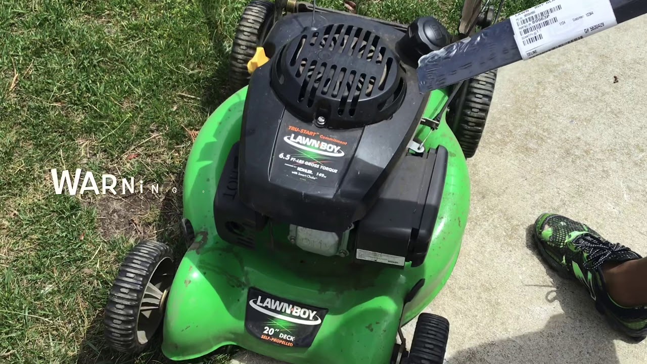 How To Change Lawnboy Grass Mower Blade 