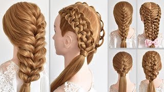 6 PEINADOS BONITOS Y ELEGANTES CON TRENZAS DE MODA 2020