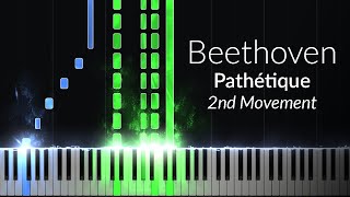 Beethoven - Pathetique 2nd Movement (Opus 13 No. 8) [Piano Tutorial] chords