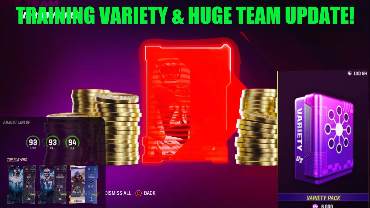 TRAINING VARIETY PACK & HUGE TEAM UPDATE, Madden 23 Ultimate Team YouTube