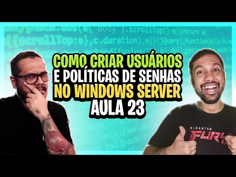 Como criar usuários e políticas de senhas no Windows Server - Aula 23