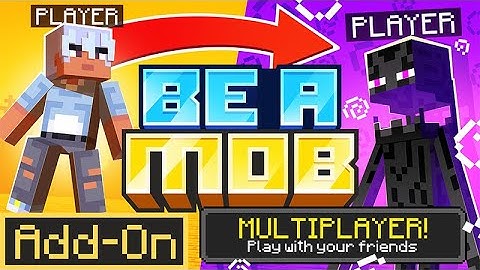 Transform into ANY Minecraft Mob in Survival Mode! (BE A MOB ADDON)