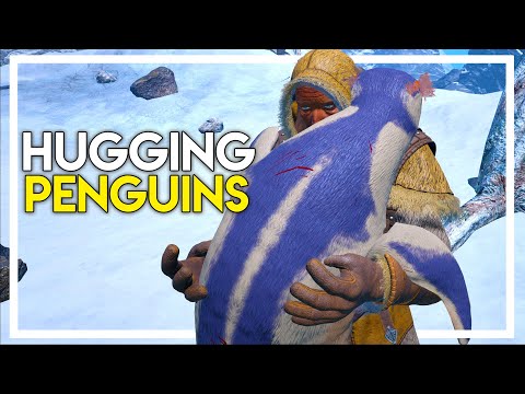 TAMING AND HUGGING PENGUINS in Ark Atlas Gameplay #30