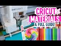 Cricut Materials Guide: Adhesive Vinyl vs Iron-On vs Infusible Ink + 8 Beginner-Friendly Projects 🙌