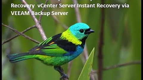 Part13 - CH03 - vSphere Backup & Disaster Recovery  vCenter Server Instant Recovery via VEEAM Backup