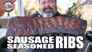 A NEW Way to Smoke Savory BBQ Ribs... Sausage Seasoned Rib Recipe by HowToBBQRight 439,686 views 1 year ago 10 minutes, 33 seconds
