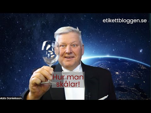 Vett och etilett, att delta i en bordsskål. Etikettdoktorn lär ut hur man skålar med andra gäster.