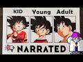 Drawing Goku Kid, Young and Adult | Dragon Ball Narrated