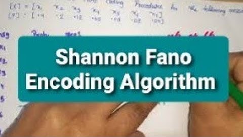 UNIT-5 L3.1 | Shannon Fano Coding | Solved Example  of Shannon Fano Coding| Digital Communication
