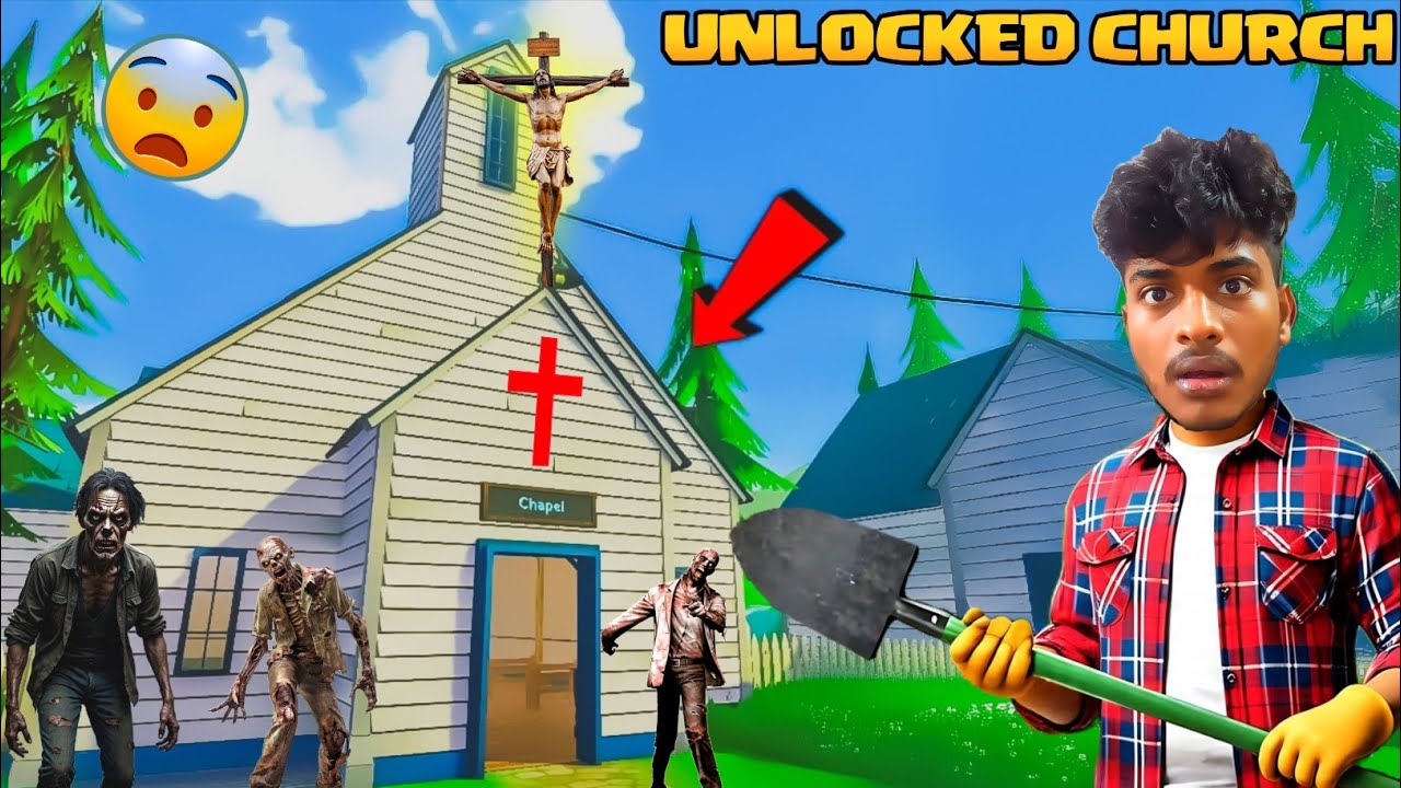 Zombies Entered Church 😨| I Unlocked Chapel In Zombie Graveyard Simulator| On Vtg!