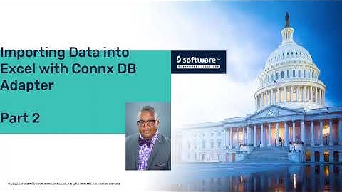 Importing Data into Excel with ConnX DB Adapter Part 2