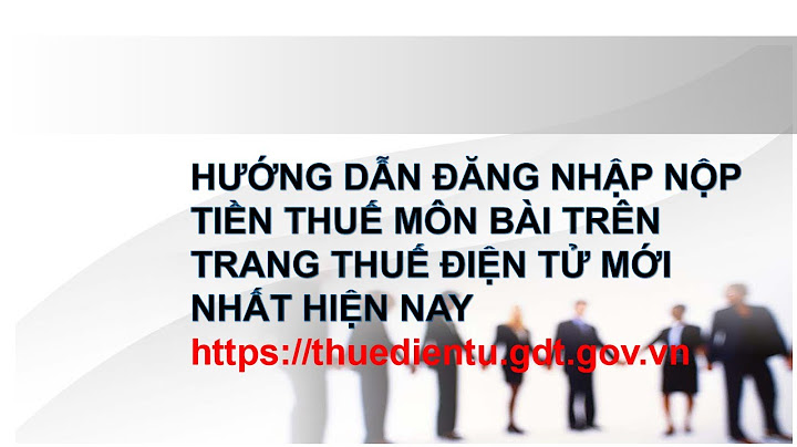 Lỗi lập giấy nộp tiền trên trang thuế điện tử