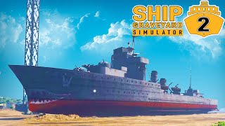 Кладбище Кораблей - Распил Корабля Wicher - Warships DLC - Ship Graveyard Simulator 2