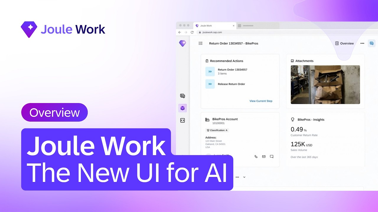Joule Work: The New UI for AI | Overview