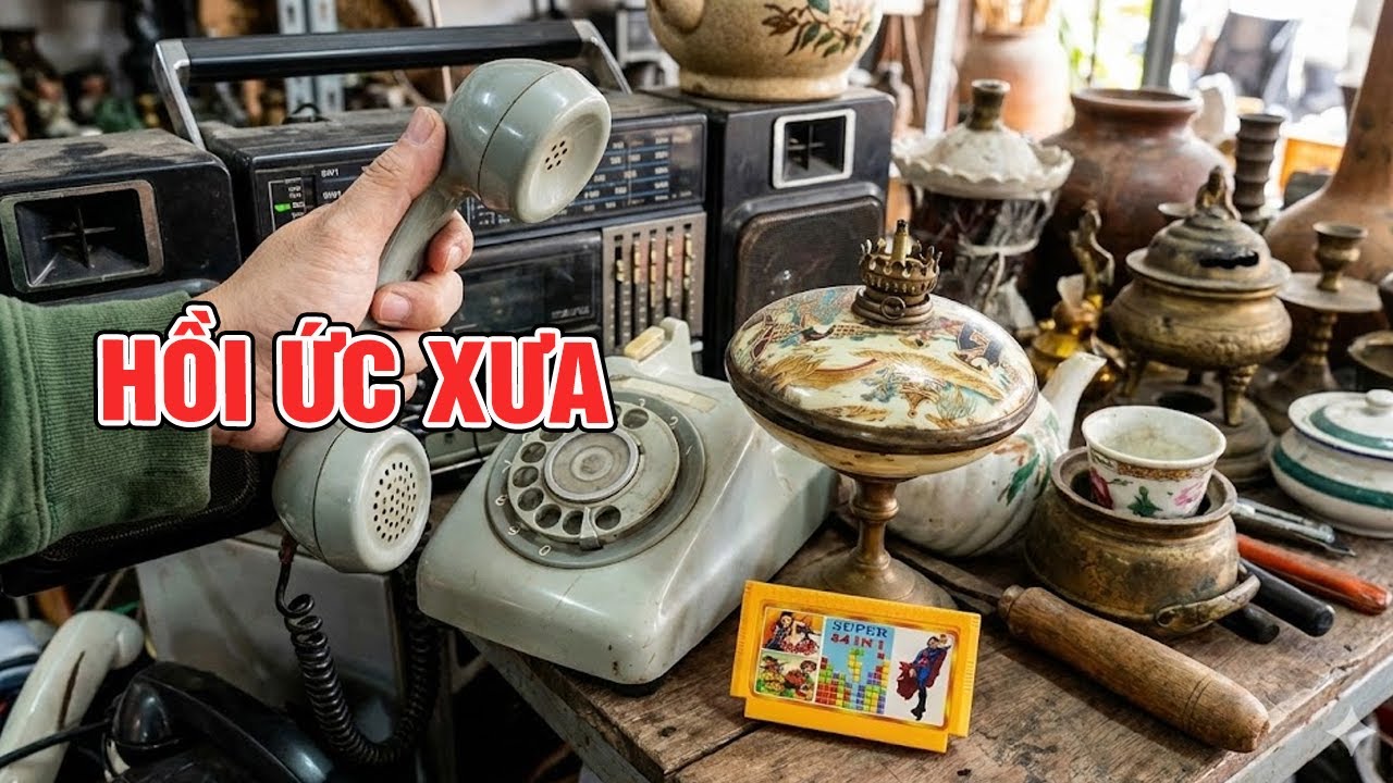 Những Món Đồ Gợi Kí Ức Xưa Cũ Trong Gian Chợ Đồ Cũ Lớn Nhất