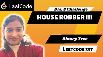 House Robber III 🔥| Leetcode 337 | Binary Tree